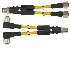 Patchcord Y M12 - M12