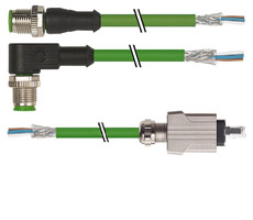 Extremo con cables abiertos (EtherNet-IP, PROFINET)